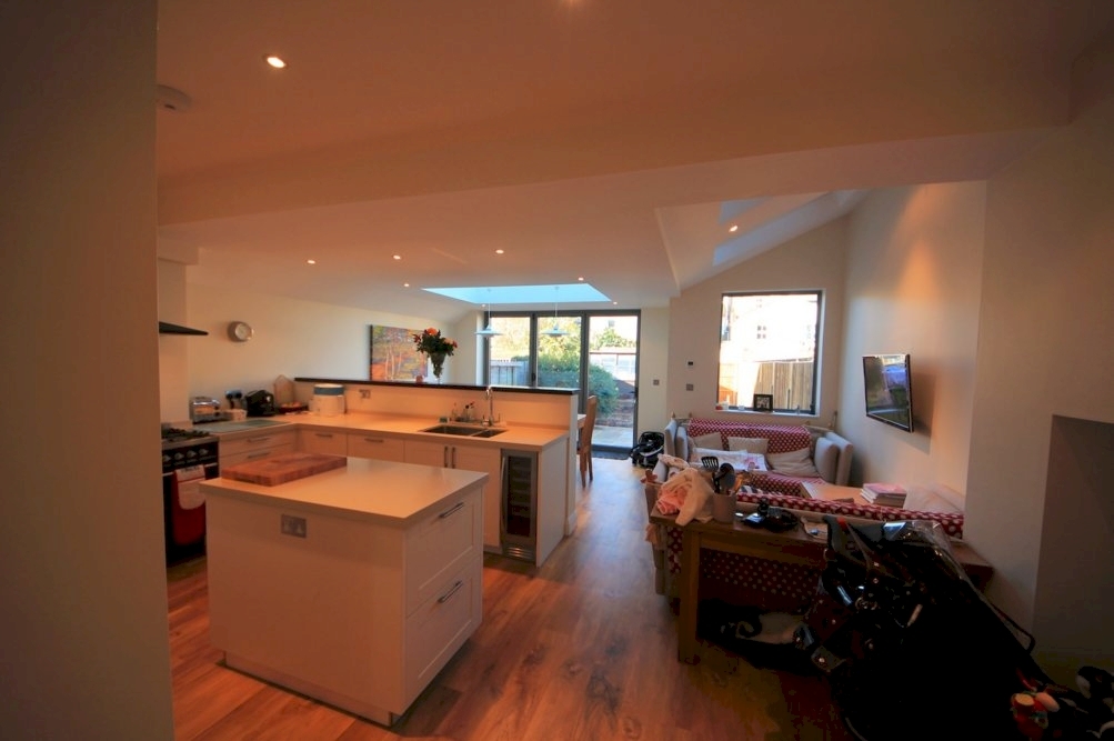 House extension of a terraced house in Richmond, London